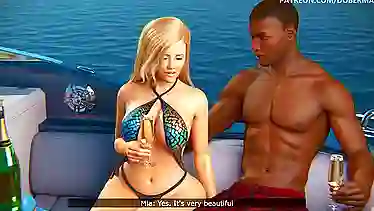 Japanese wife cheats on husband with hung black stud in 3D hentai